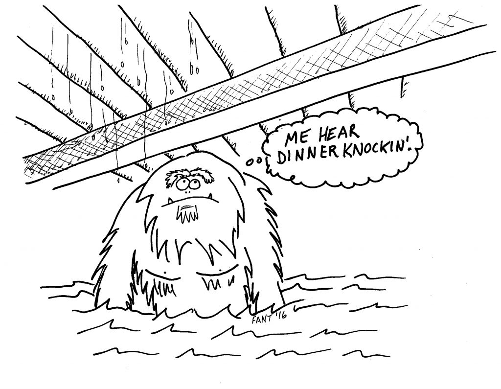 bridge troll fantasy cartoon comic monster